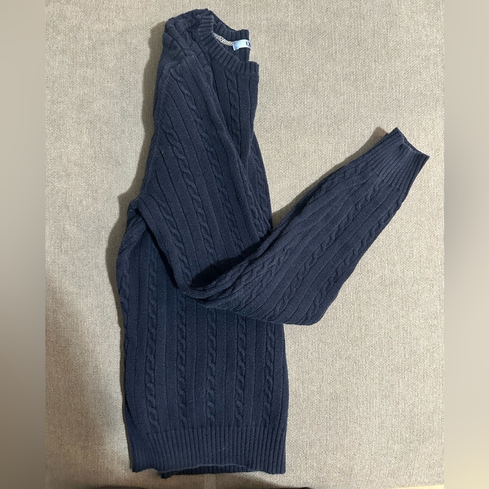 Izod navy Cable Knit Sweater